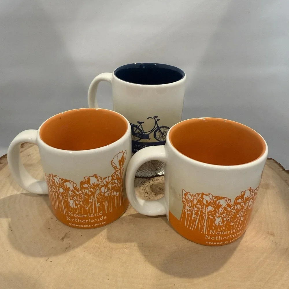 Starbucks Amsterdam and Netherlands 3 oz. Mini Espresso Mugs Demitasse